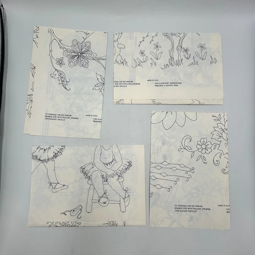 Lucille Merrell Graham Creative Machine Embroidery Books Vol 1-3 Transfer Sheets